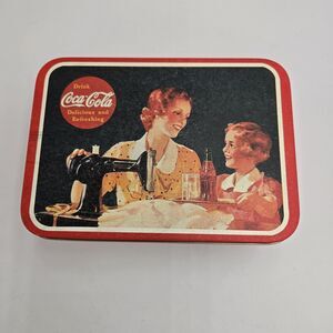 Collectible Coca-Cola Tin Can "It's Pause Time... Mother"  Vintage 1993 Tin Box
